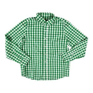 Eleanor Rose Green Check Holiday Button Up James Shirt size 10-12